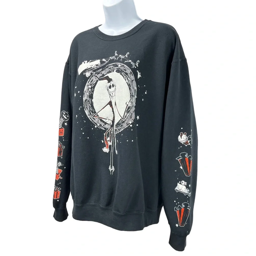 The Nightmare Before Christmas | Women’s Large | Jack Moon‎ Crewneck Sweatshirt